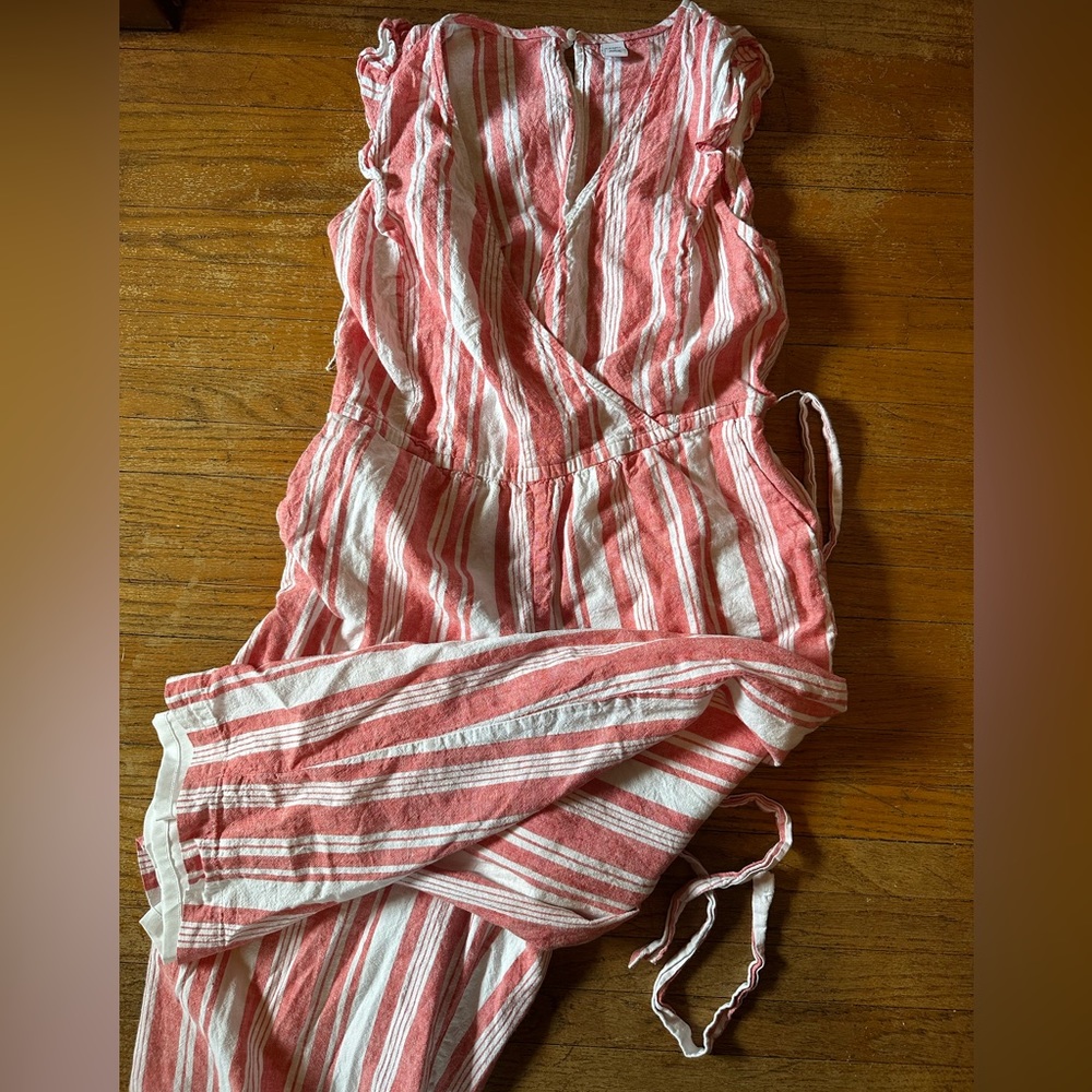 Pinstripe Jumpsuit Romper